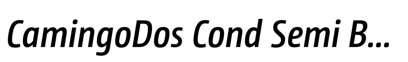 CamingoDos Cond Semi Bold Italic